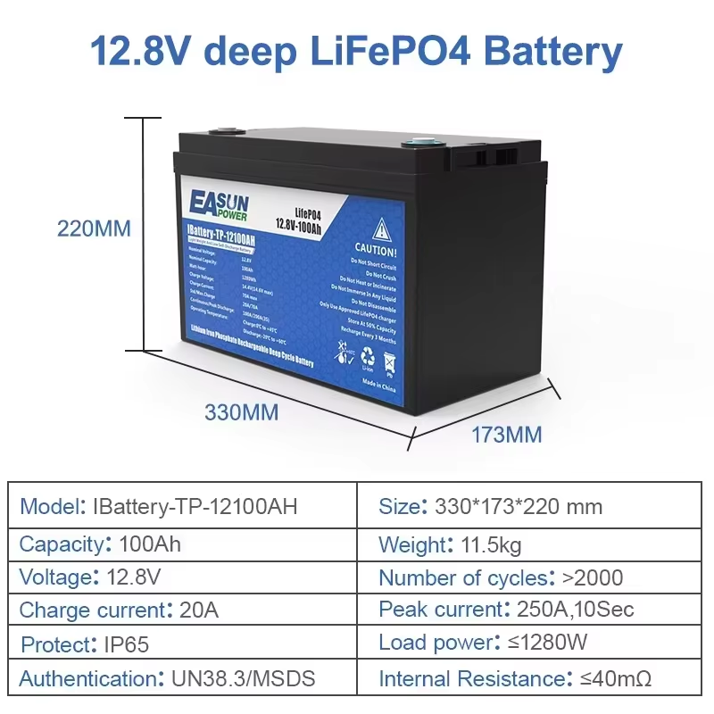 Batería EASUN POWER LiFePO4 10 - Grid Tie Inverter Limiter 2000W reseña y precio