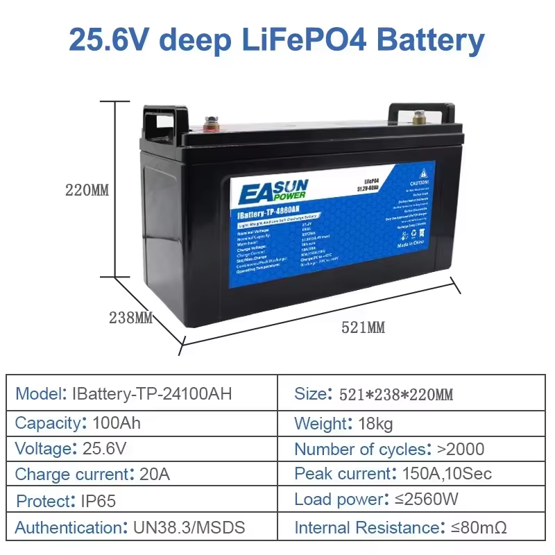 Batería EASUN POWER LiFePO4 10 - Grid Tie Inverter Limiter 2000W reseña y precio