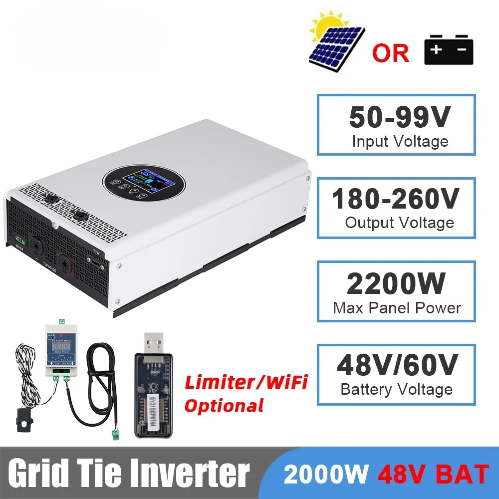 Inversor de conexión a red de  - Grid Tie Inverter Limiter 2000W reseña y precio