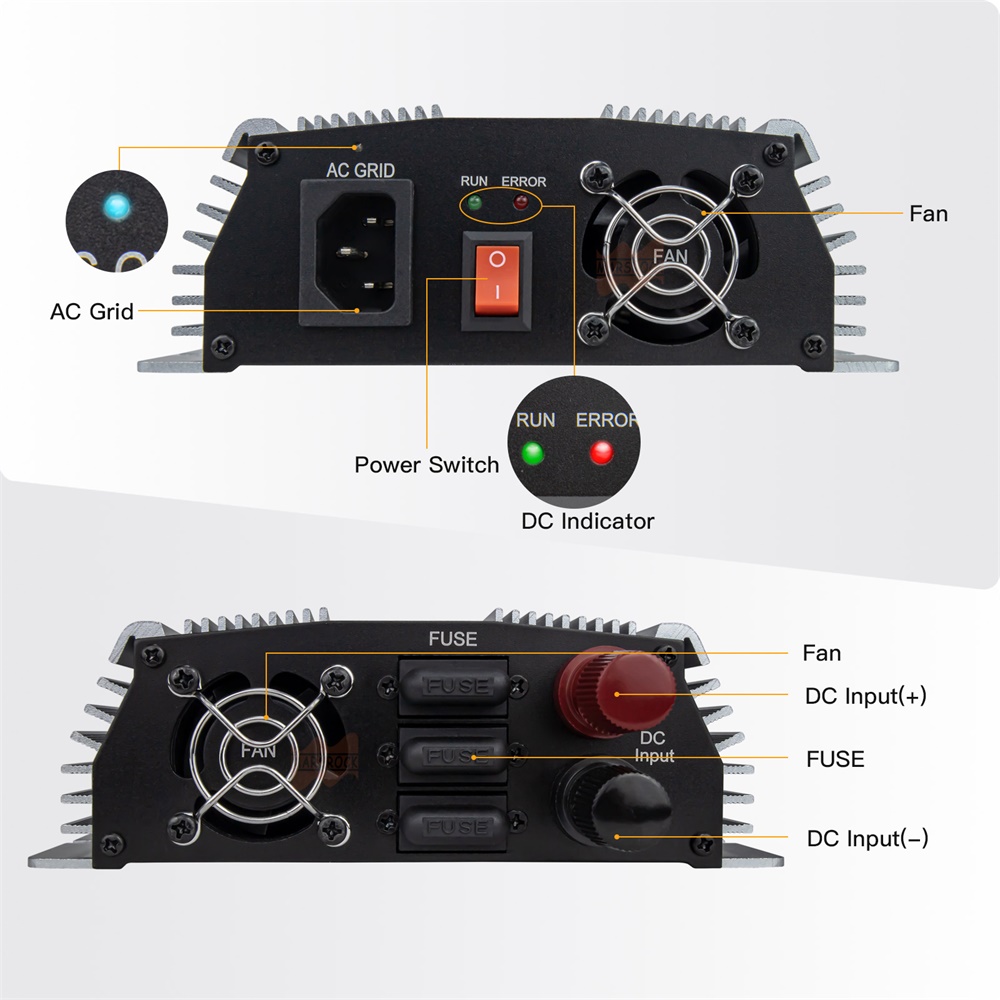 Microinversor Solar MPPT de 14 - Micro Inverter 1400W Solar Grid Tie reseña y precio