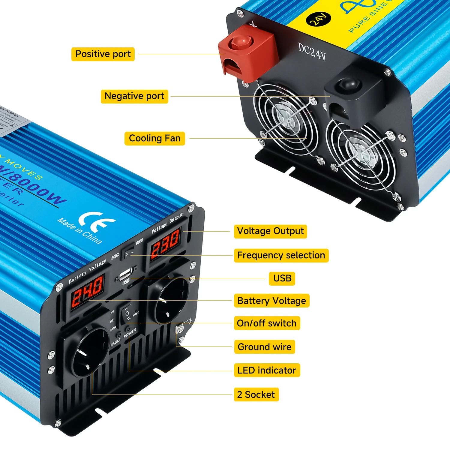 Generador inversor transformad - Off Grid Solar Inverter 48V 6000W reseña y precio